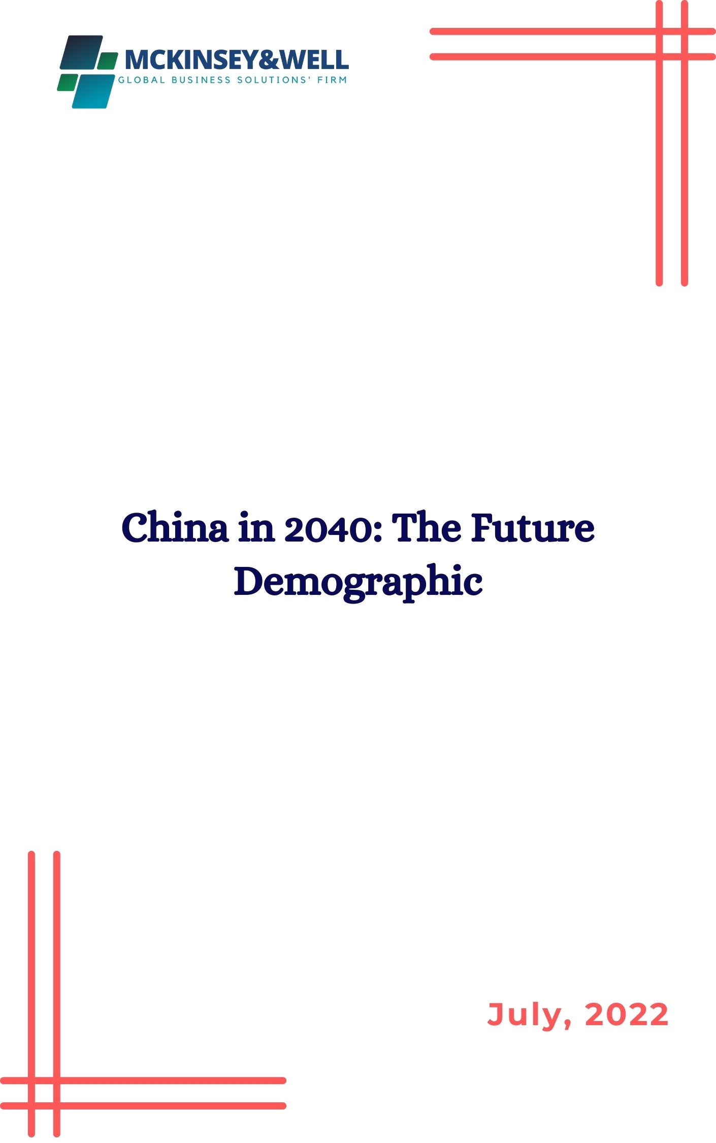 China in 2040: The Future Demographic