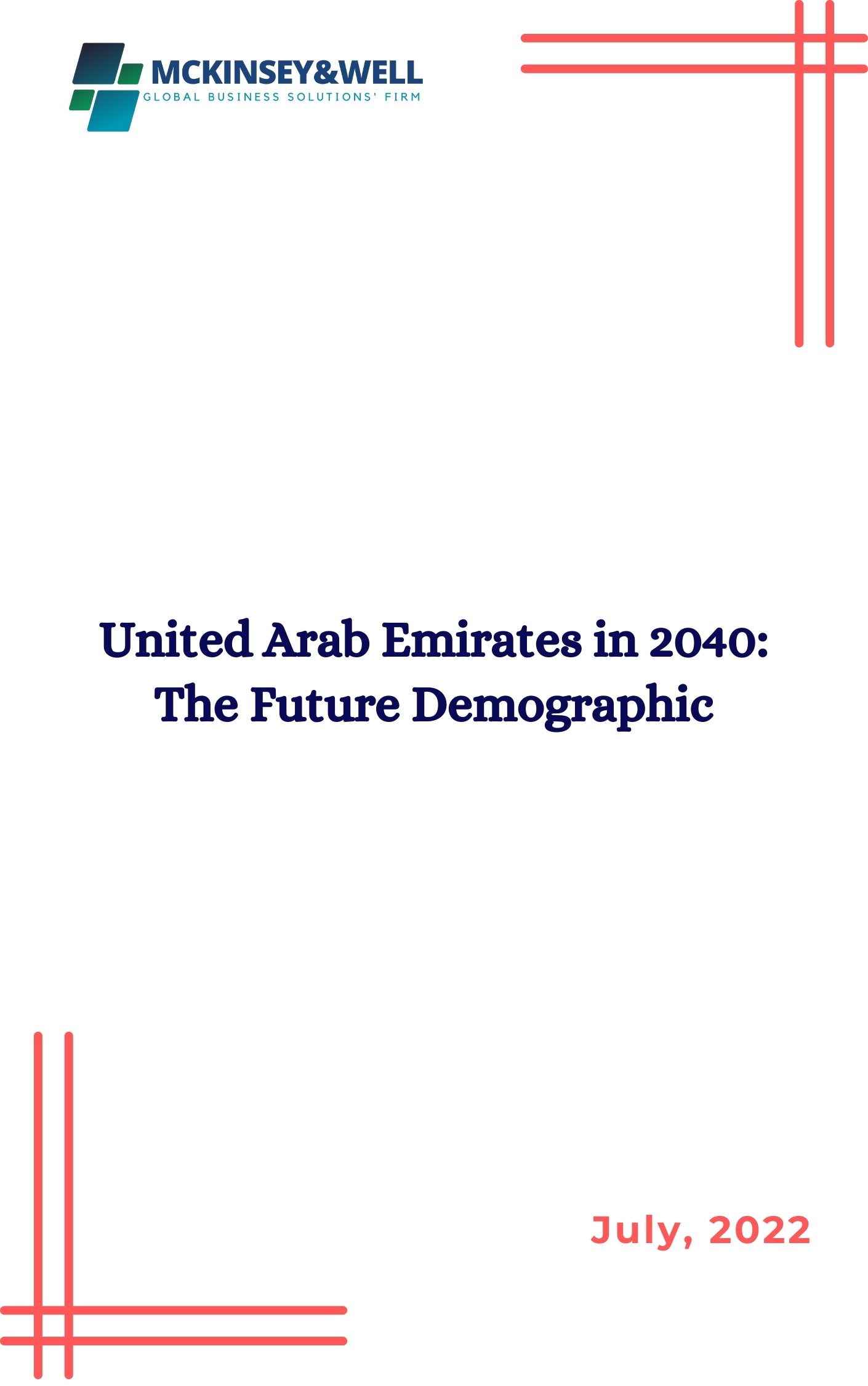 United Arab Emirates in 2040: The Future Demographic