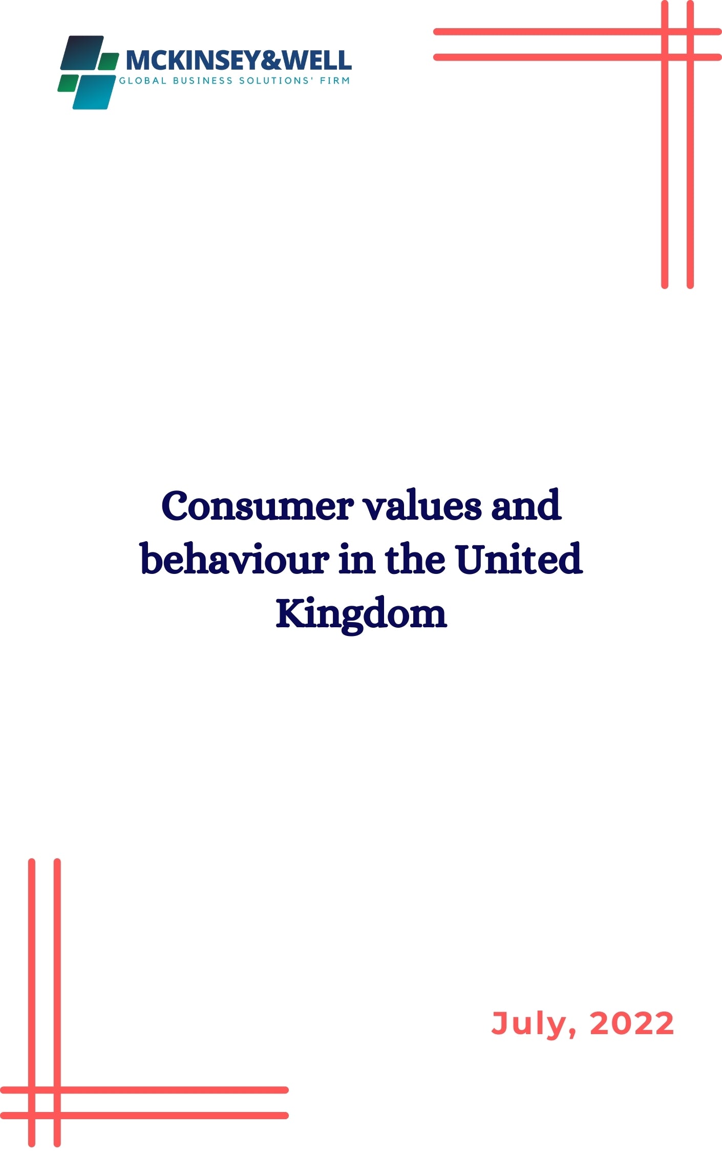 Consumer values and behaviour in the United Kingdom