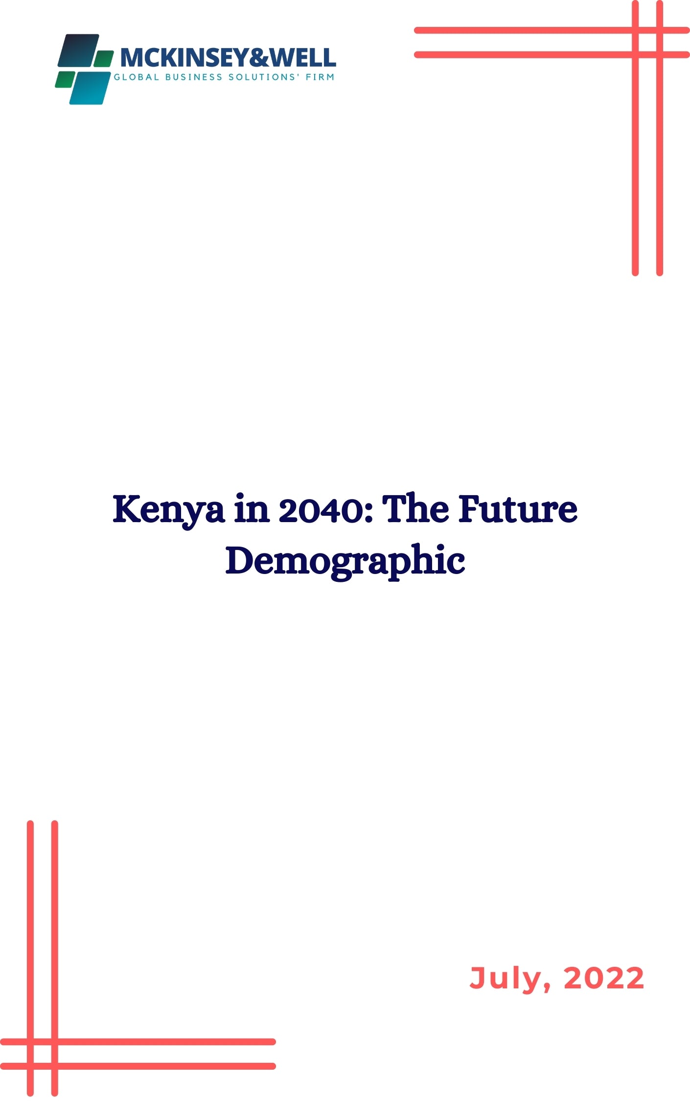 Kenya in 2040: The Future Demographic