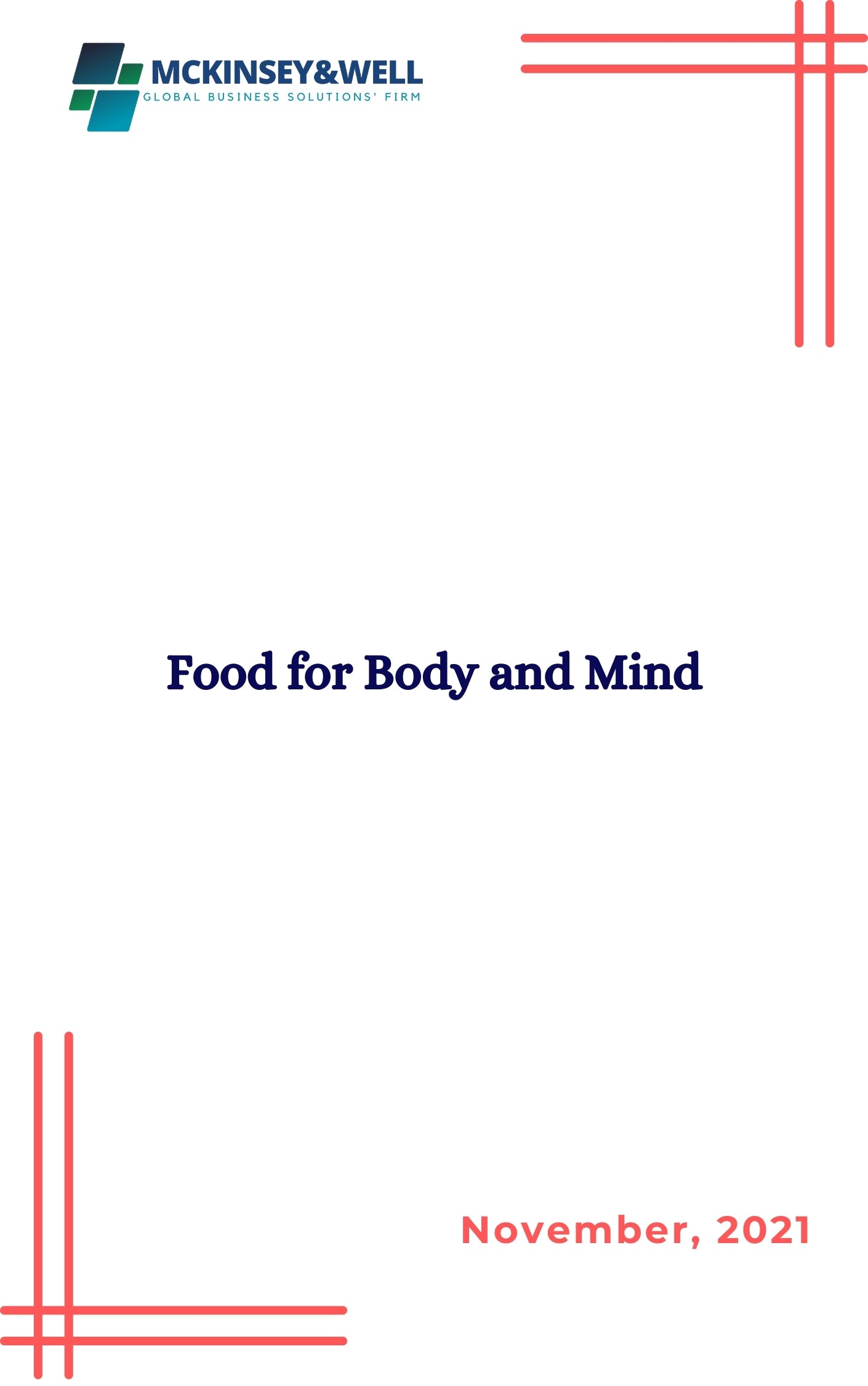 Food for Body and Mind