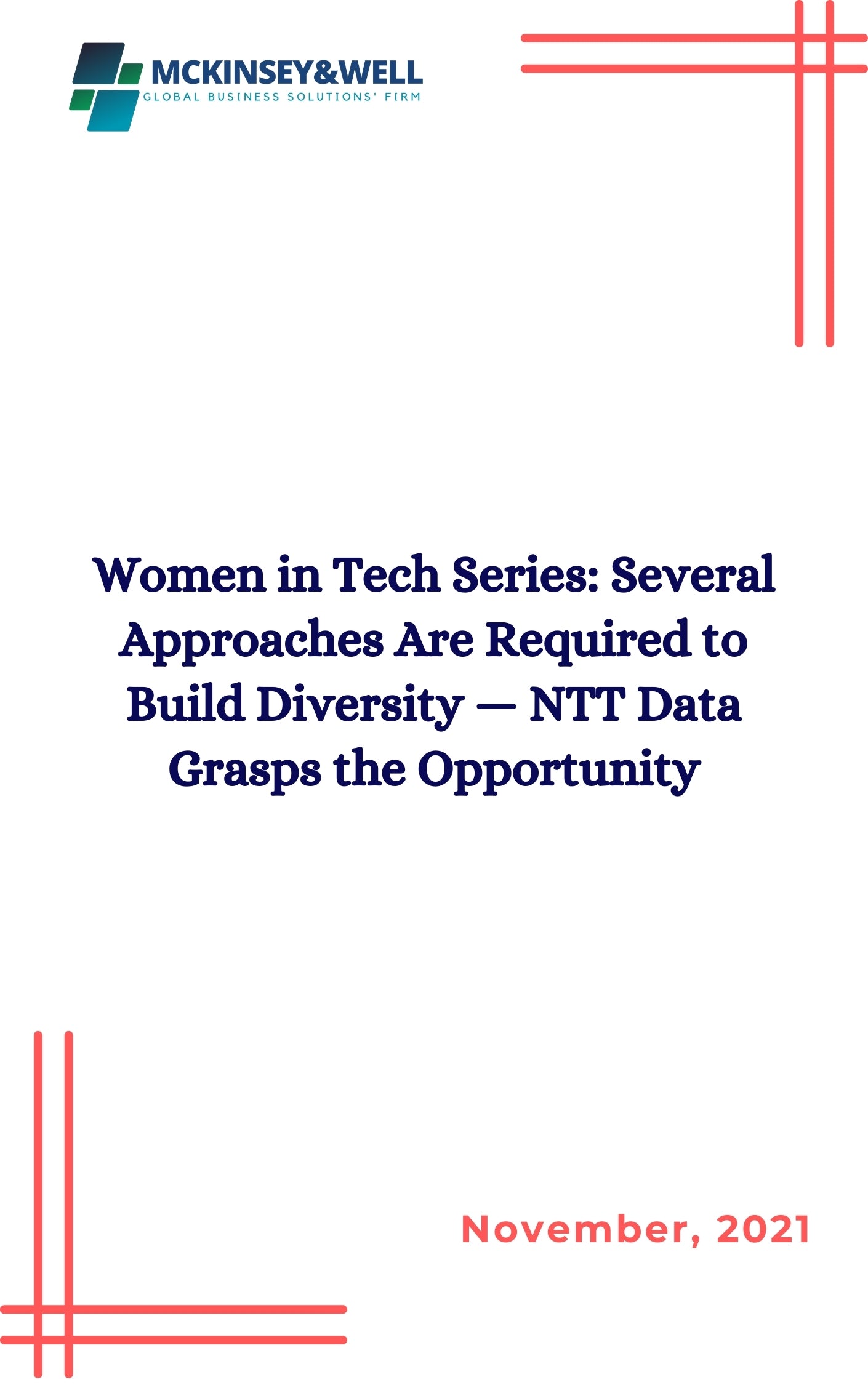 Women in Tech Series: Several Approaches Are Required to Build Diversity — NTT Data Grasps the Opportunity