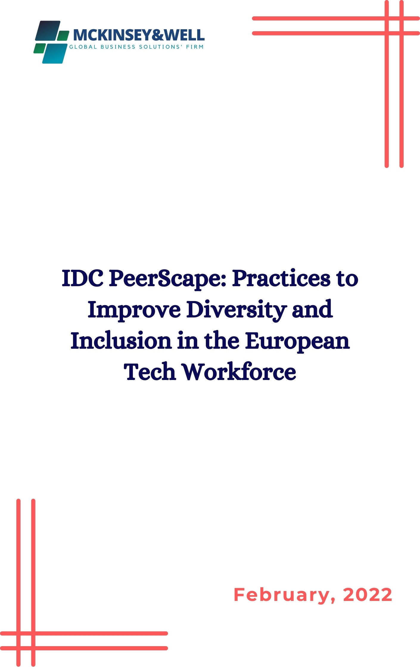 IDC PeerScape: Practices to Improve Diversity and Inclusion in the European Tech Workforce