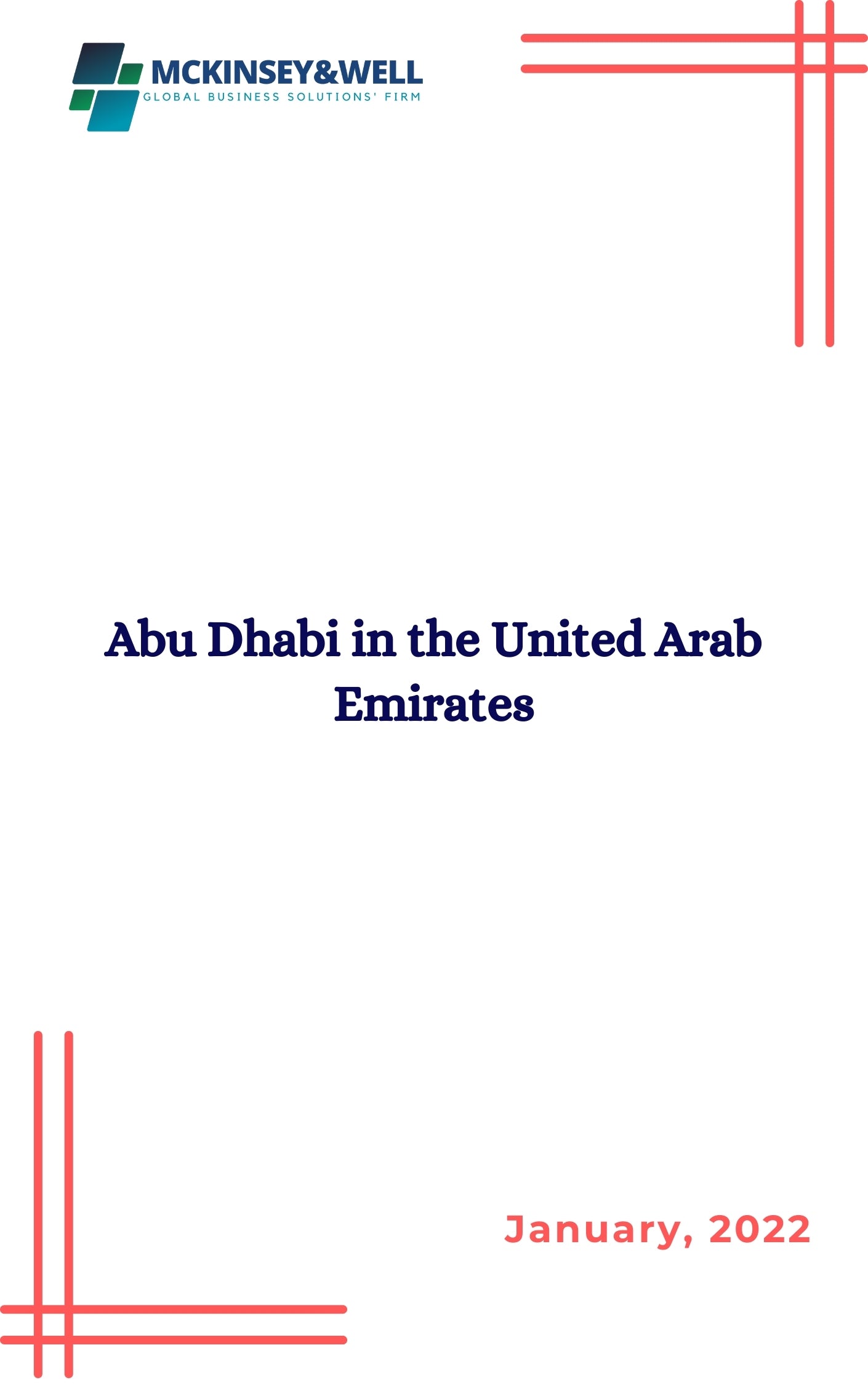 Abu Dhabi in the United Arab Emirates