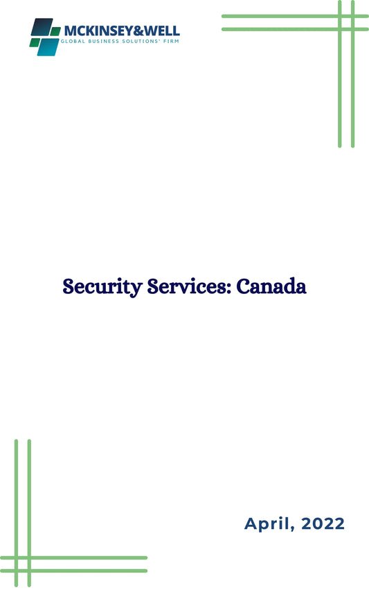 Security Services: Canada