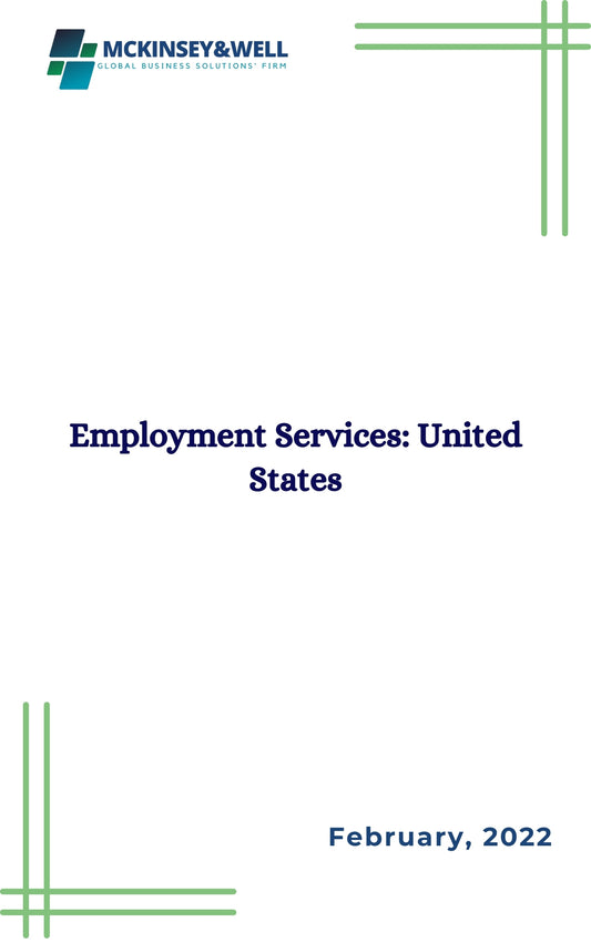 Employment Services: United States