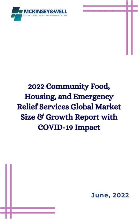 2022 Community Food, Housing, and Emergency Relief Services Global Market Size & Growth Report with COVID-19 Impact