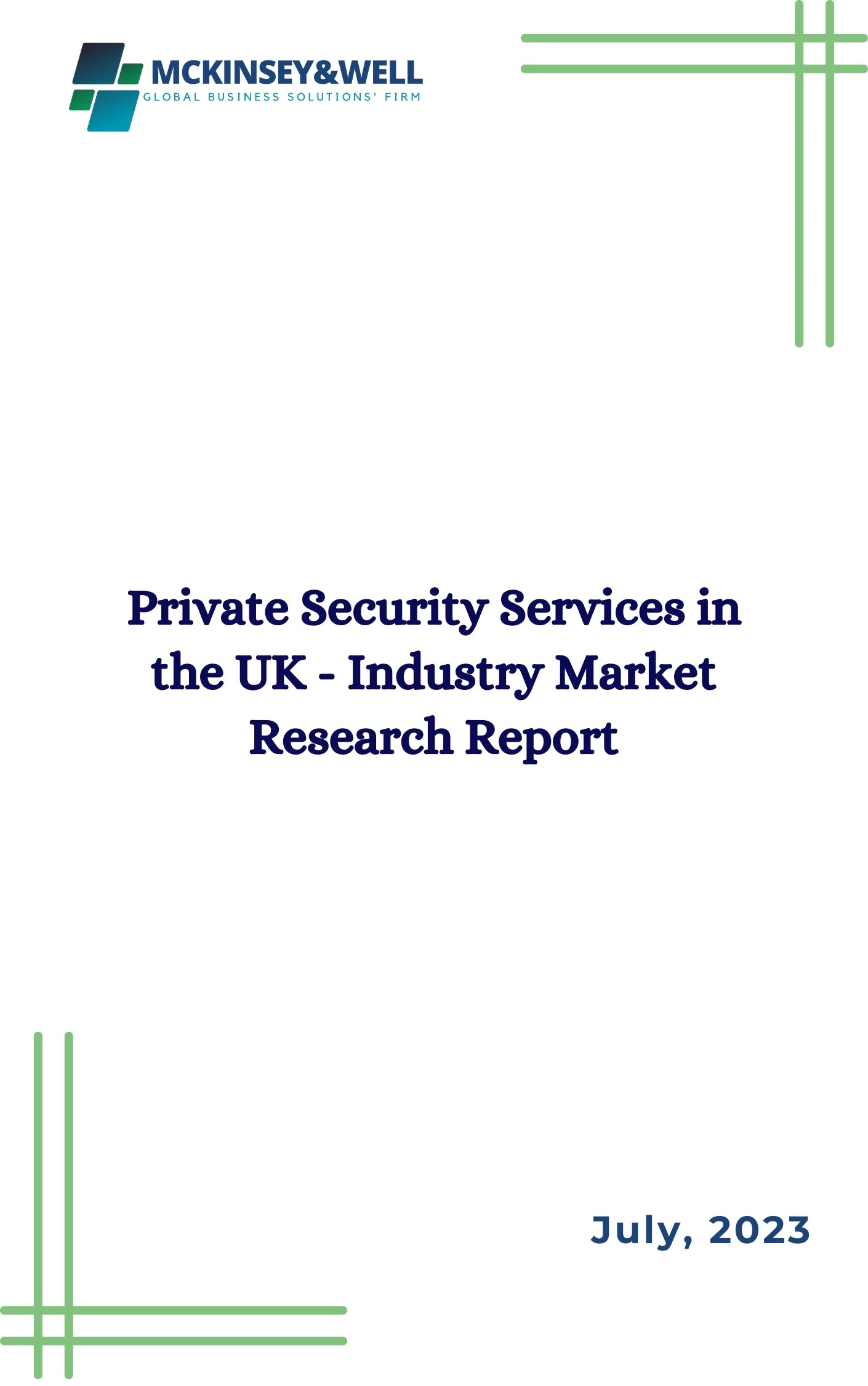 Private Security Services in the UK - Industry Market Research Report