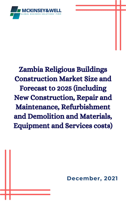 Zambia Religious Buildings Construction Market Size and Forecast to 2025 (including New Construction, Repair and Maintenance, Refurbishment and Demolition and Materials, Equipment and Services costs)