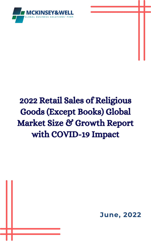 2022 Retail Sales of Religious Goods (Except Books) Global Market Size & Growth Report with COVID-19 Impact