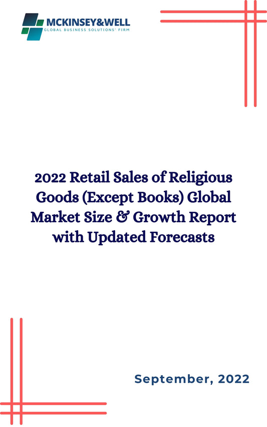 2022 Retail Sales of Religious Goods (Except Books) Global Market Size & Growth Report with Updated Forecasts