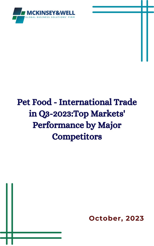 Pet Food - International Trade in Q3-2023:Top Markets' Performance by Major Competitors