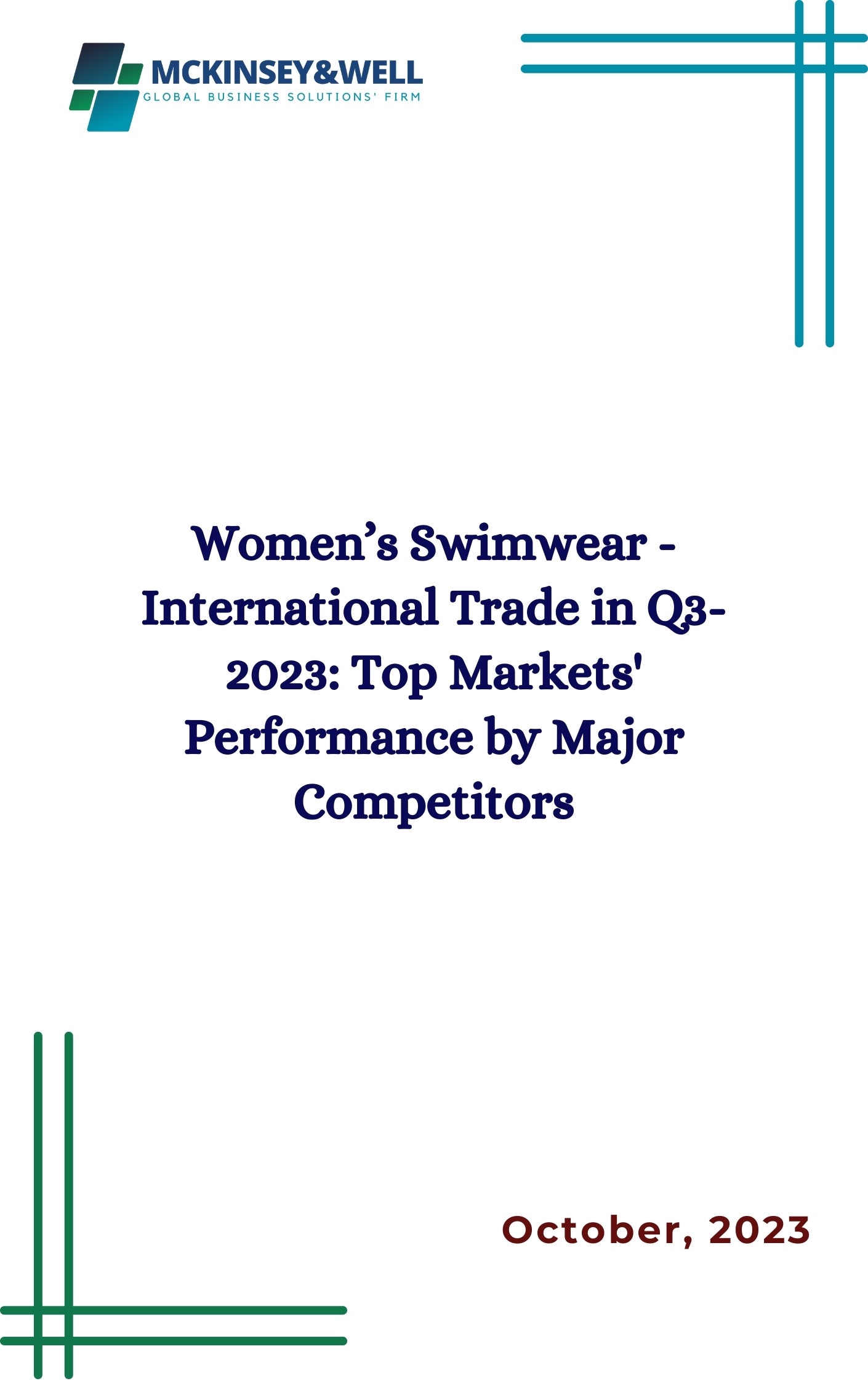 Women’s Swimwear - International Trade in Q3-2023: Top Markets' Performance by Major Competitors