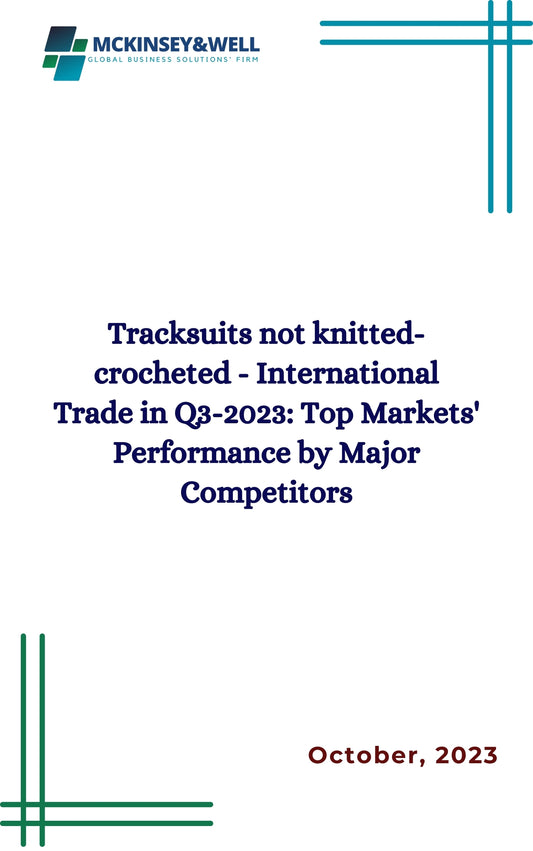 Tracksuits not knitted-crocheted - International Trade in Q3-2023: Top Markets' Performance by Major Competitors