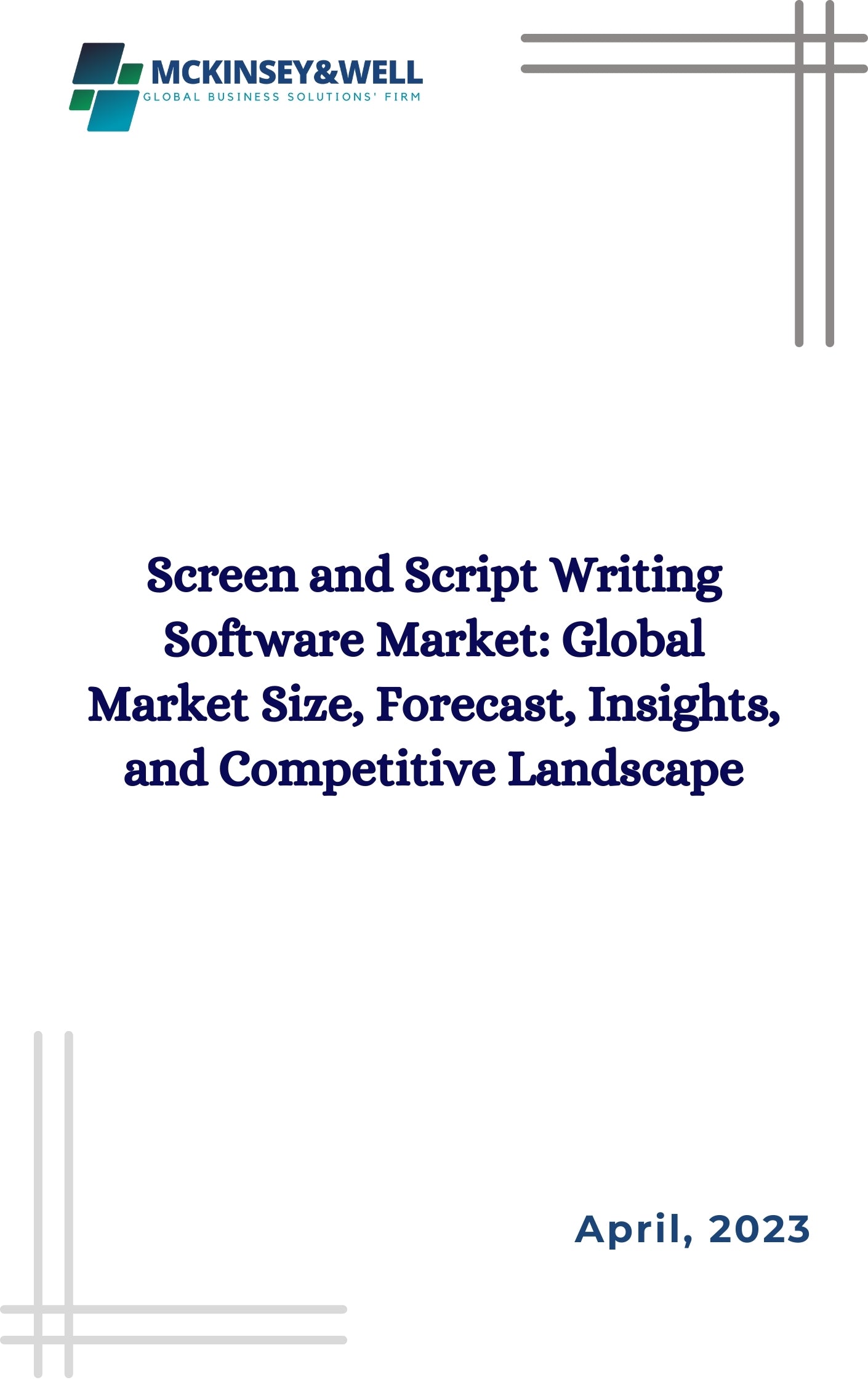 Screen and Script Writing Software Market: Global Market Size, Forecast, Insights, and Competitive Landscape