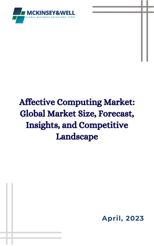 Affective Computing Market: Global Market Size, Forecast, Insights, and Competitive Landscape