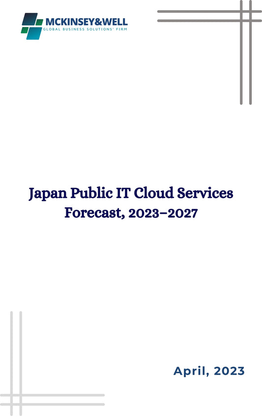 Japan Public IT Cloud Services Forecast, 2023–2027