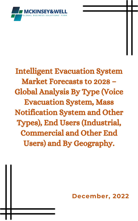 Intelligent Evacuation System Market Forecasts to 2028 – Global Analysis By Type (Voice Evacuation System, Mass Notification System and Other Types), End Users (Industrial, Commercial and Other End Users) and By Geography.