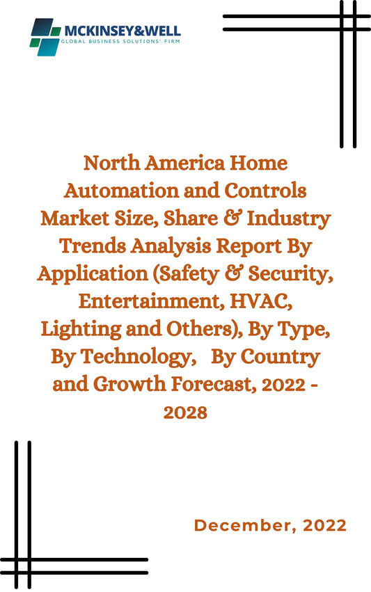 North America Home Automation and Controls Market Size, Share & Industry Trends Analysis Report By Application (Safety & Security, Entertainment, HVAC, Lighting and Others), By Type, By Technology,   By Country and Growth Forecast, 2022 - 2028