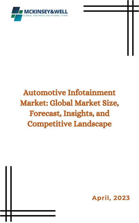 Automotive Infotainment Market: Global Market Size, Forecast, Insights, and Competitive Landscape