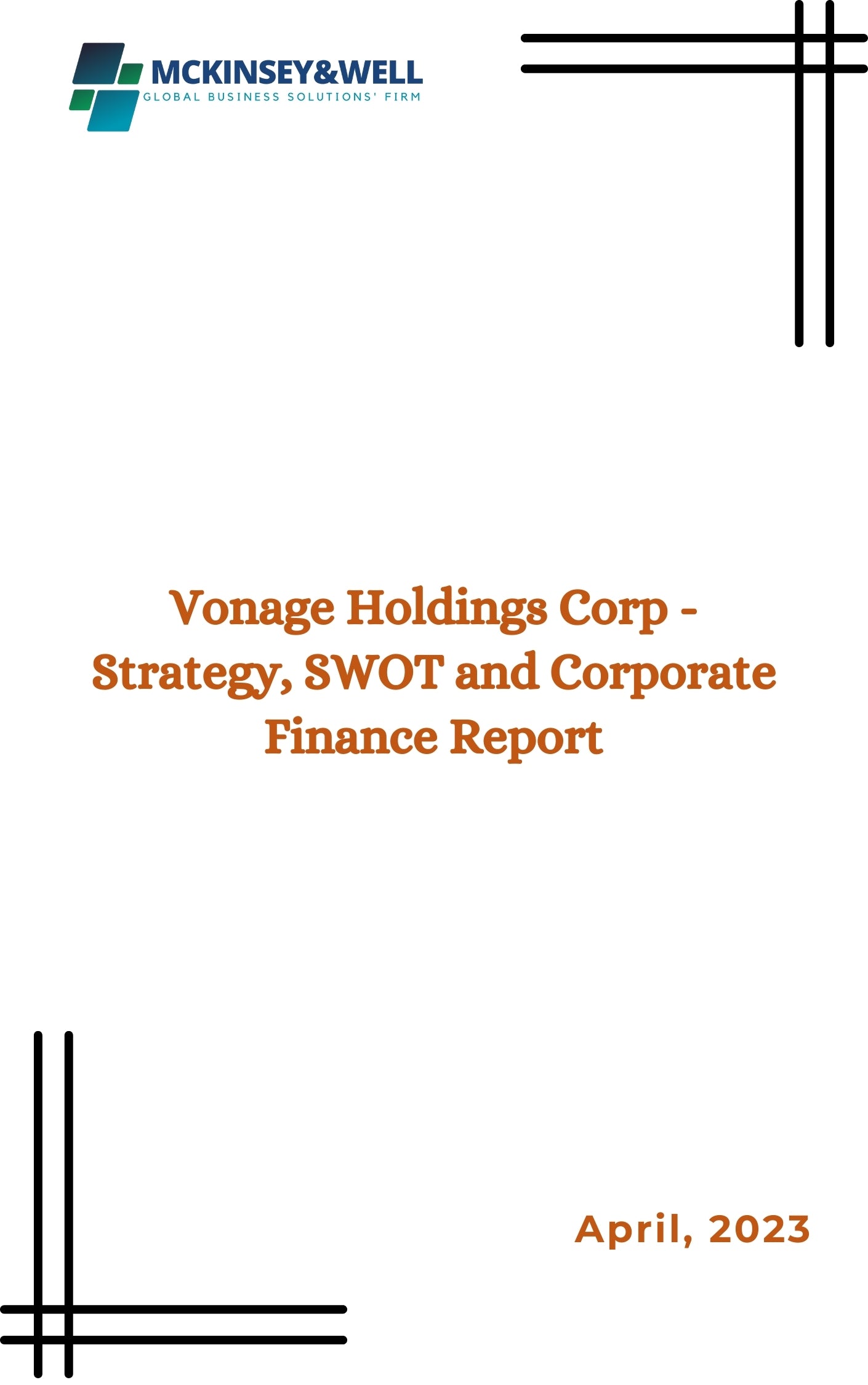 Vonage Holdings Corp - Strategy, SWOT and Corporate Finance Report