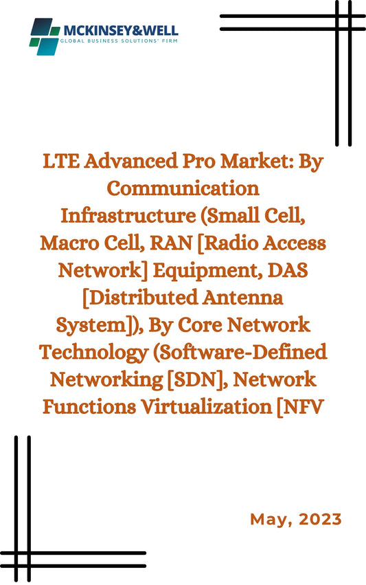 LTE Advanced Pro Market: By Communication Infrastructure (Small Cell, Macro Cell, RAN [Radio Access Network] Equipment, DAS [Distributed Antenna System]), By Core Network Technology (Software-Defined Networking [SDN], Network Functions Virtualization [NFV