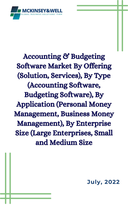 Accounting & Budgeting Software Market By Offering (Solution, Services), By Type (Accounting Software, Budgeting Software), By Application (Personal Money Management, Business Money Management), By Enterprise Size (Large Enterprises, Small and Medium Size