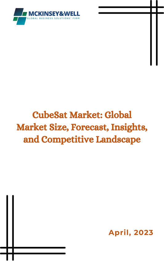 CubeSat Market: Global Market Size, Forecast, Insights, and Competitive Landscape