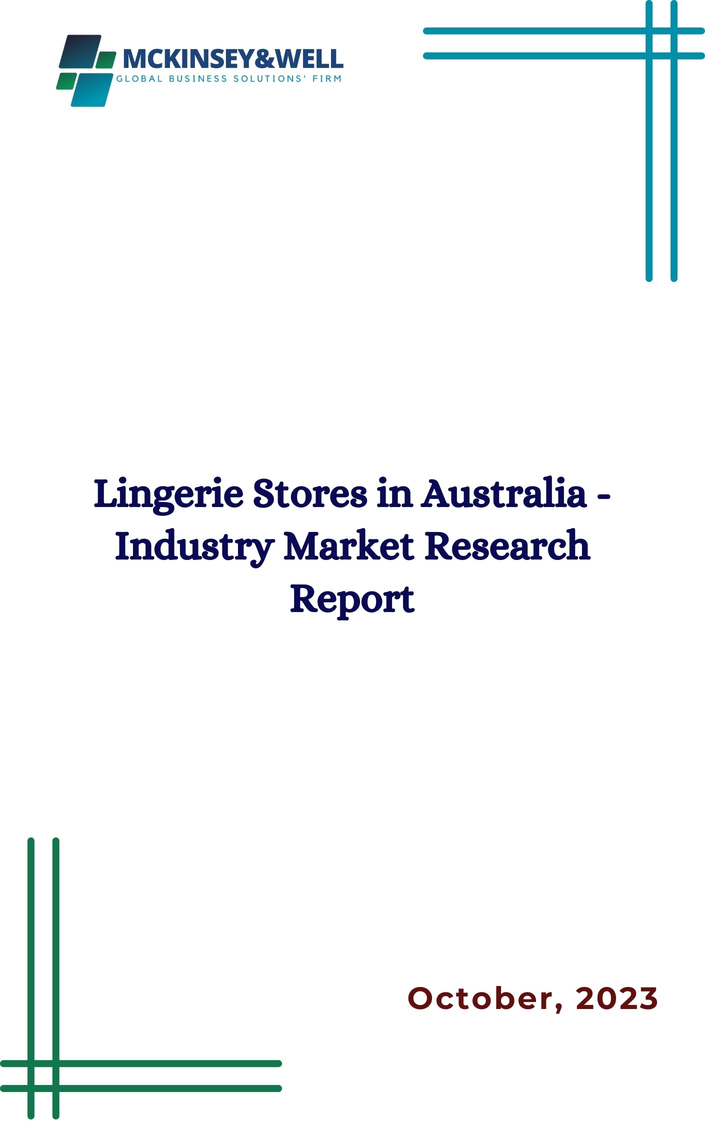 Lingerie Stores in Australia - Industry Market Research Report